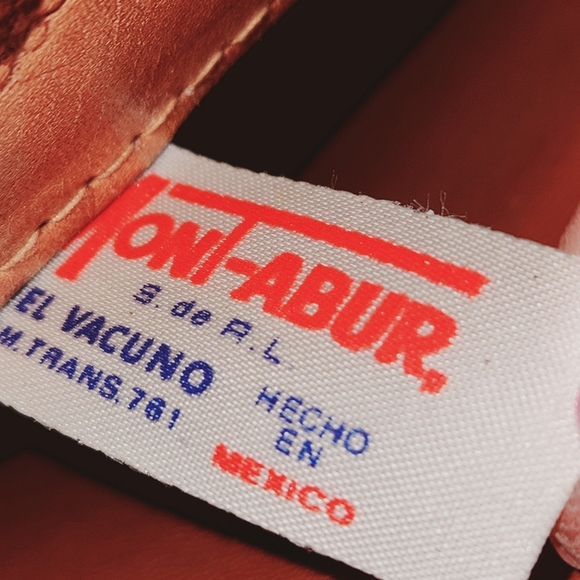 Vintage Mont-Abur Mexico Tooled Leather Purse Handbag Floral Theme - Picture 7 of 8